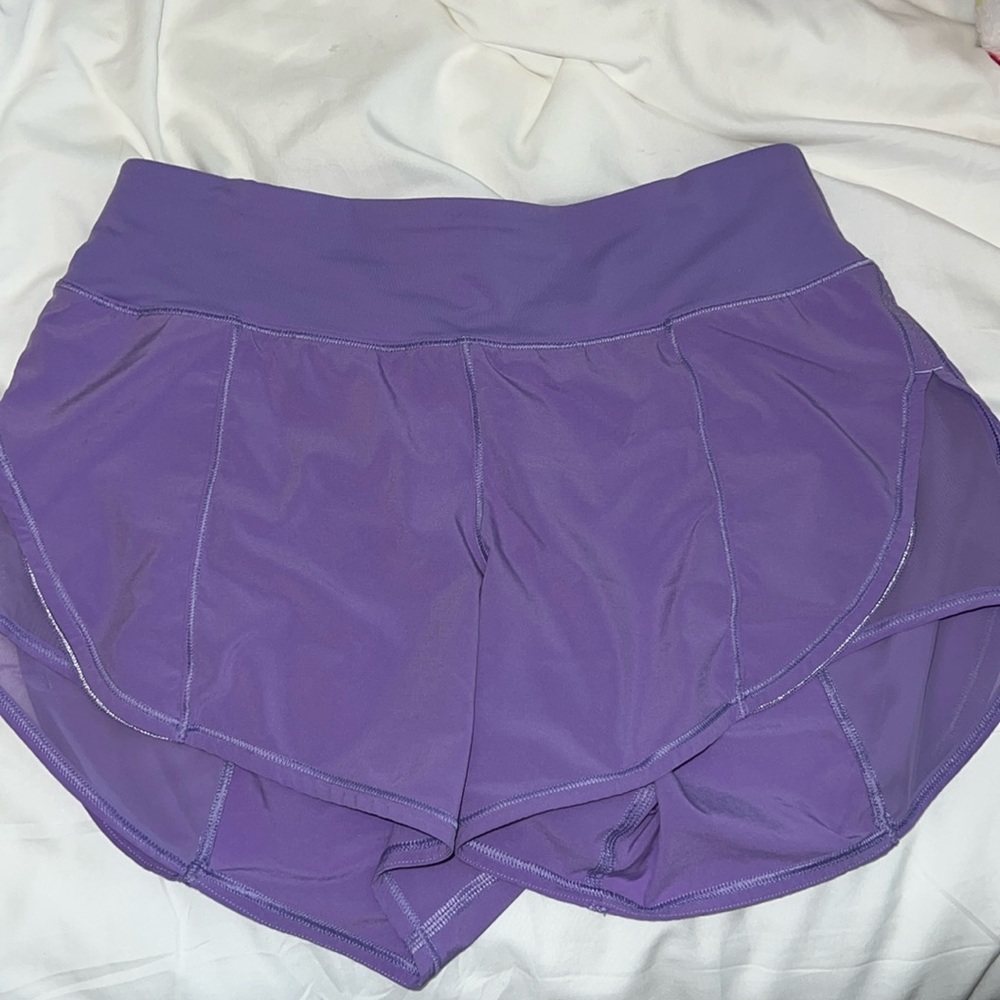Purple lululemon shorts